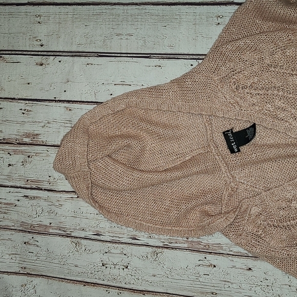 Wet Seal Light Pink Hooded Knit Sweater - Picture 3 of 4